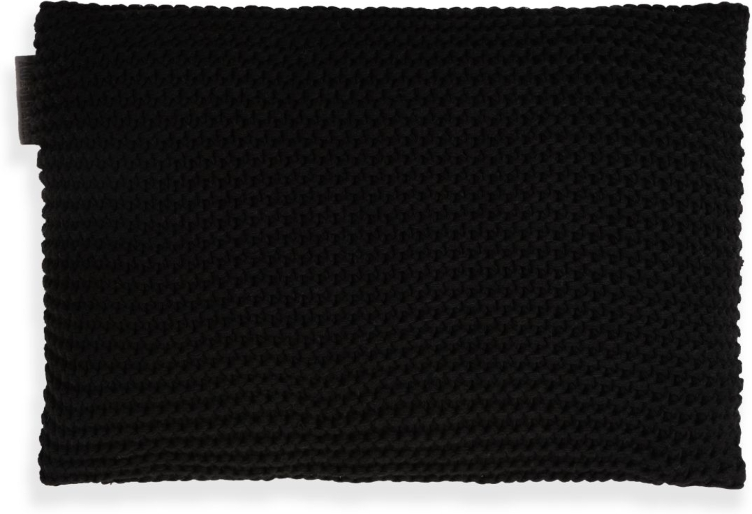 Knit Factory Vinz Kissen 60x40 cm Glatt Schwarz Bild 1