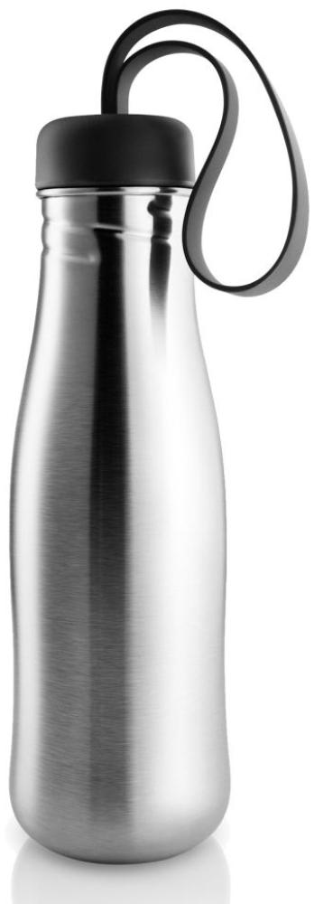 Eva Solo Active Trinkflasche, Edelstahlflasche, Wasserflasche, Flasche, Edelstahl/Silikon, Schwarz, 700 ml, 505020 Bild 1