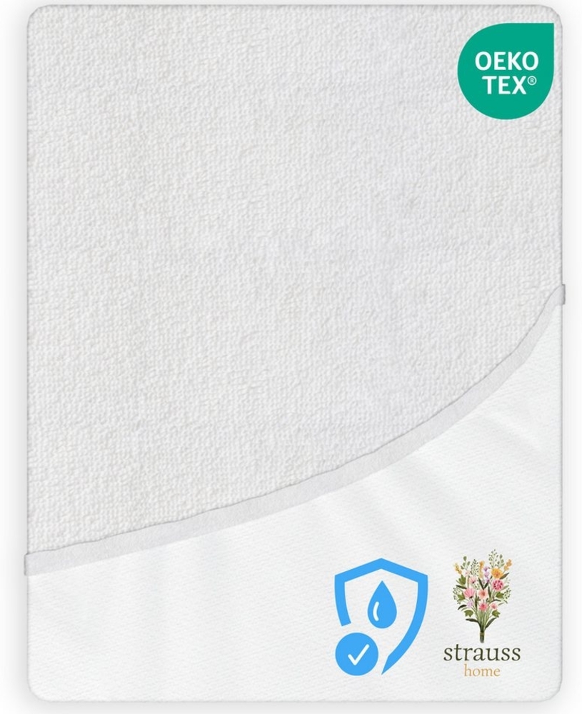 Strauss Home Spannbettlaken Premium, Gummizug: Rundumgummi, 150gr/m2 Premium Jersey 100% Baumwolle Bild 1