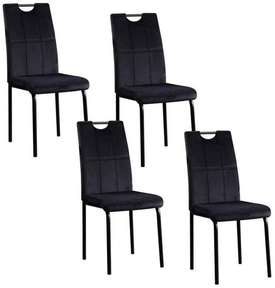 HTI-Living Esszimmerstuhl Stuhl Denton Velvet 4er-Set (Set, 4 St), Esszimmerstuhl Samt Bild 1