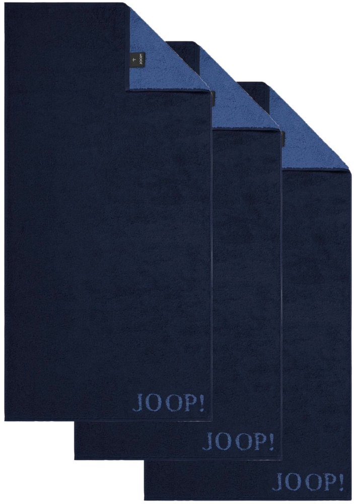 JOOP! Handtuch Classic / Infinity Kollektion, 3er Pack - Walkfrottier Blau 50x100cm Bild 1