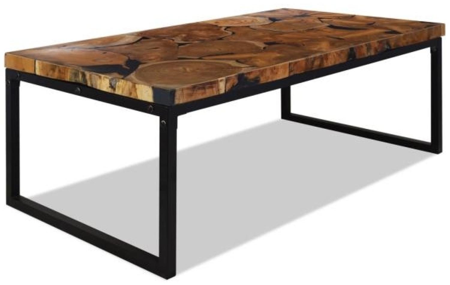 Couchtisch, Teak Harz, 110 x 60 x 40 cm Bild 1