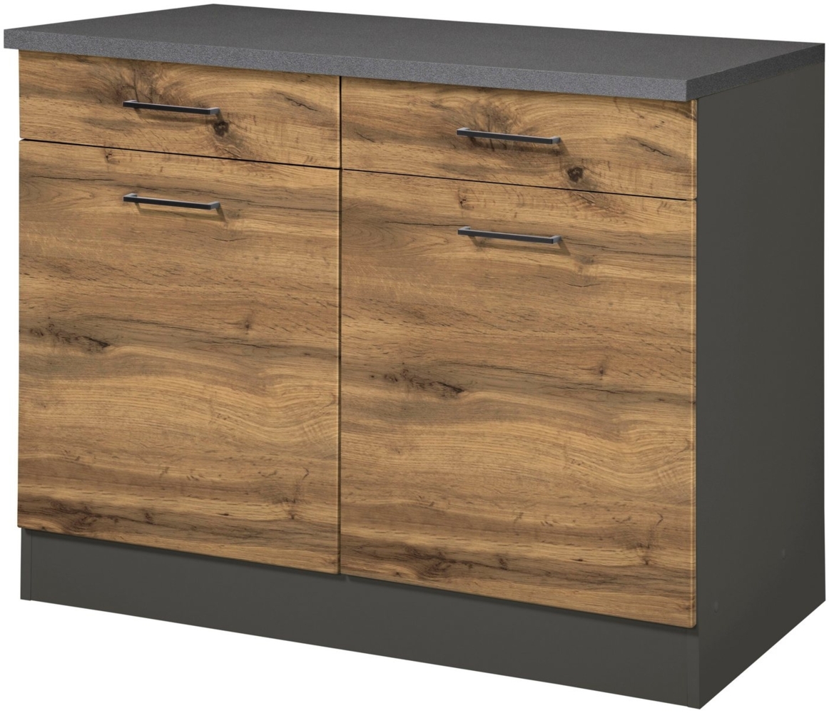 KOCHSTATION Unterschrank KS-Trier Breite 100 cm, für viel Stauraum Bild 1