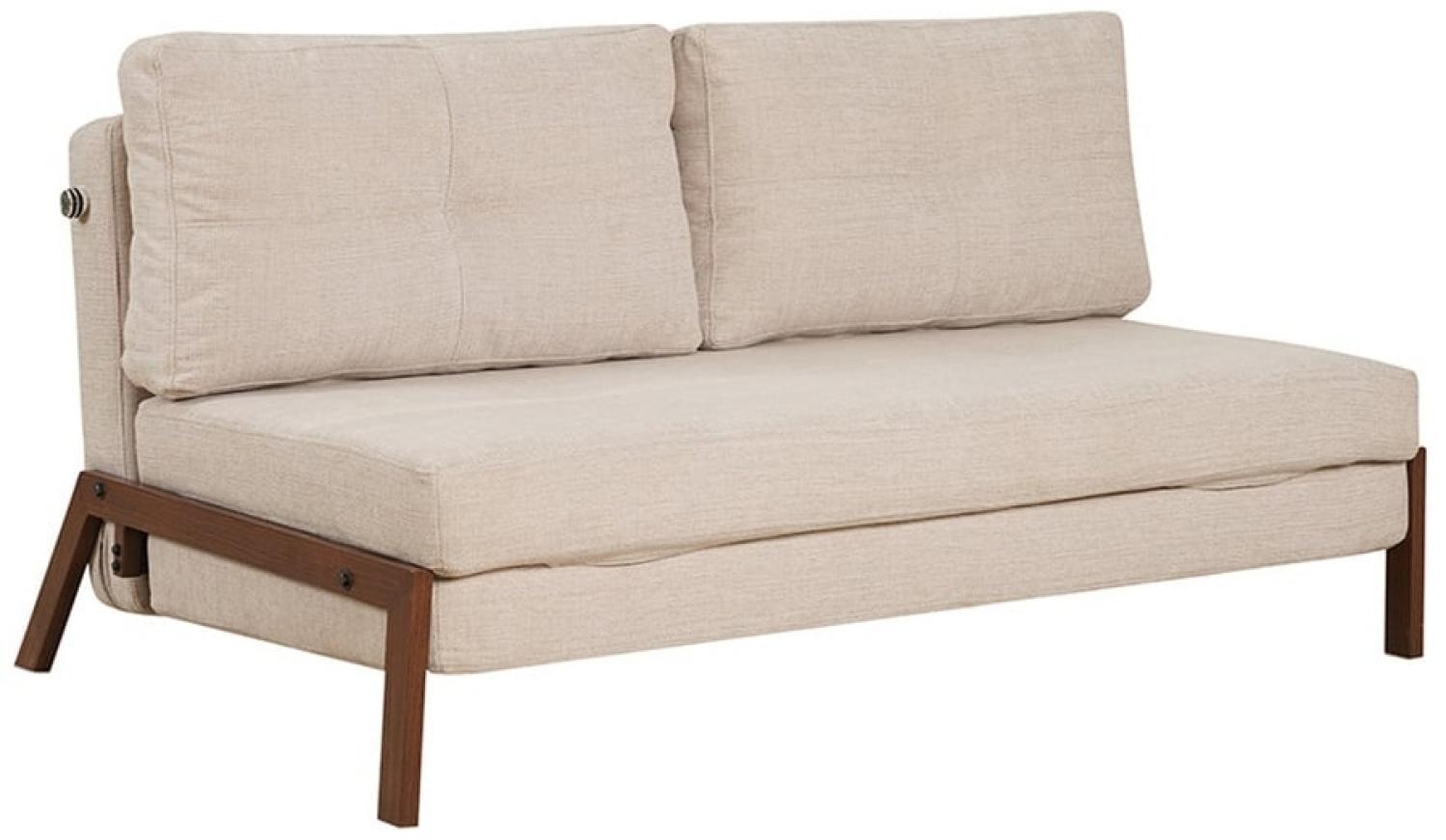 Bronx71 Schlafsofa 2-Sitzer Mikko recycelter Stoff beige Bild 1