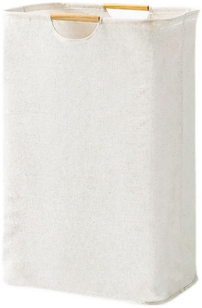 STILVORA Wäschekorb Faltbarer Wäschesammler Wäschebox Aufbewahrungskorb mit Holzgriff Bild 1