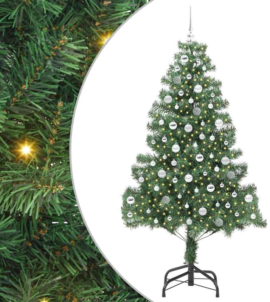 vidaXL Weihnachtsbaum mit 300 LEDs mit Ständer Grün 210 cm PVC 3396394 Bild 1