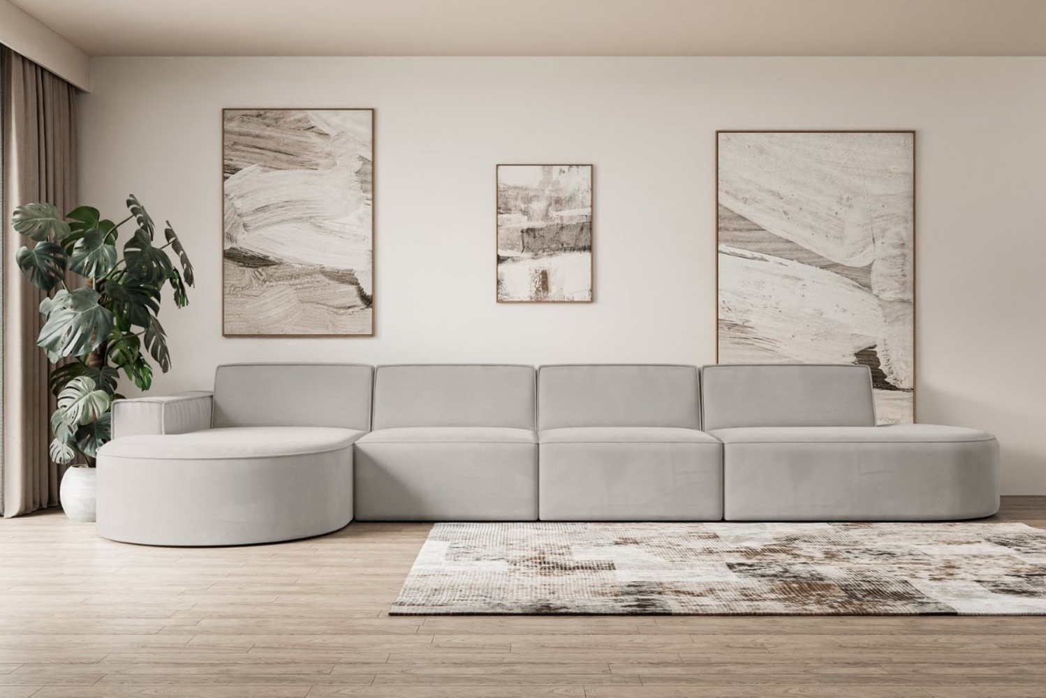 ALTDECOR Ecksofa MARI-L3, Sofa Praktische Bequeme Funktionsecke Couch L-Form Eckcouch, Corner Sofa U-Form Vielseitige Sofa Wohnlandschaft Wohnzimmer Bild 1