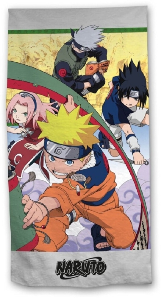 Naruto Strandtuch 170x90 cm, 100% Polyester für den perfekten Strandtag Bild 1