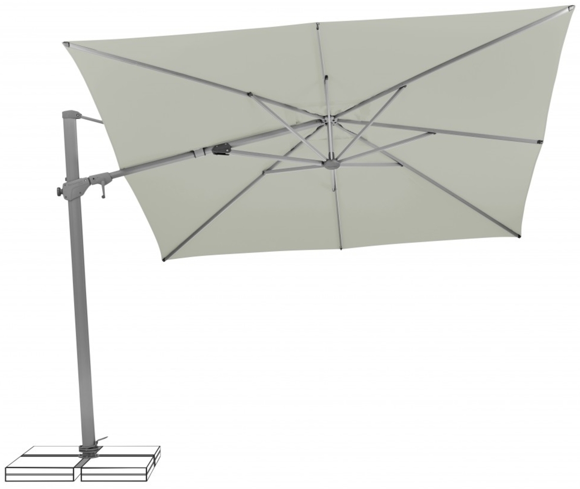 Suncomfort bei Glatz Ampelschirm Varioflex 300x300 cm light grey 013 Bild 1