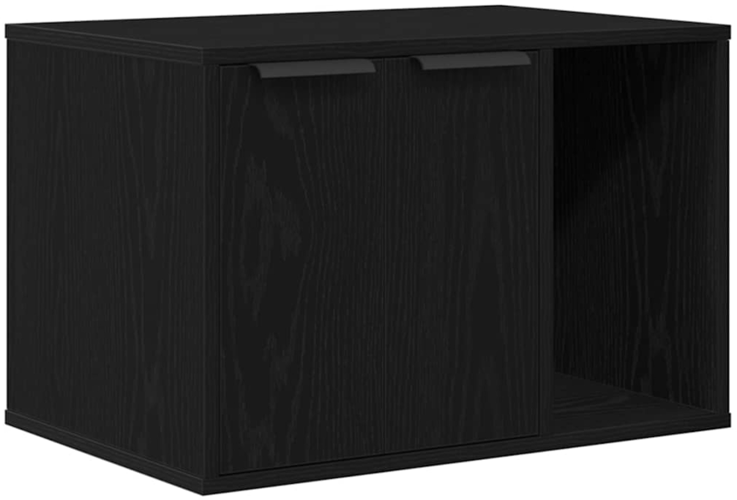 vidaXL Katzentoilettengehäuse Schwarze Eiche 60 x 40 x 40 cm Holzwerkstoff 865986 Bild 1