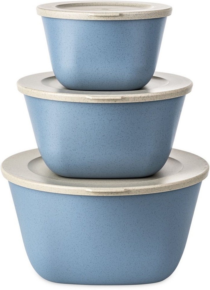 KOZIOL Aufbewahrungsschüssel CONNECT BOX SET STOCKHOLM, Kunststoff, (3-tlg, 1 Box 1 L, 1 Box 2 L, 1 Box 4 L), (1 + 2 + 4 L), melaminfrei, CO² neutrale Produktion Bild 1