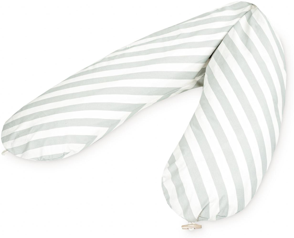 Stillkissen mit Knopf, Organic Stripes Bild 1