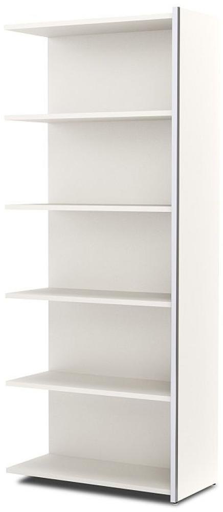 Anbauregal Aveto breit 78x38x183cm weiß Bild 1