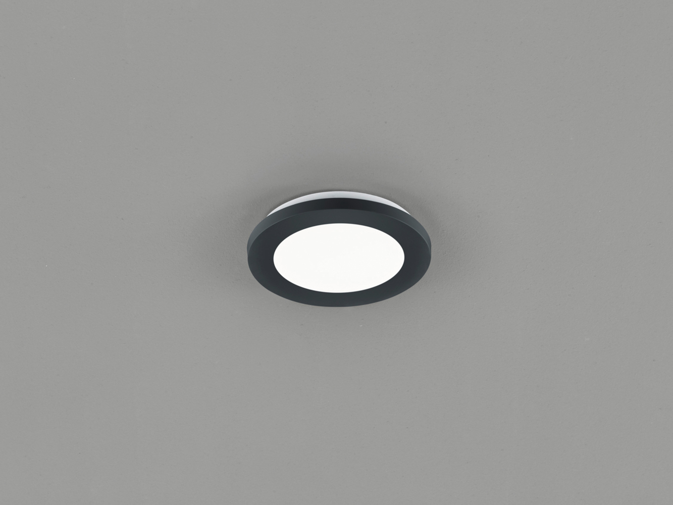 LED Deckenleuchte CAMILLUS, Schwarz Matt, Durchmesser 17cm Bild 1