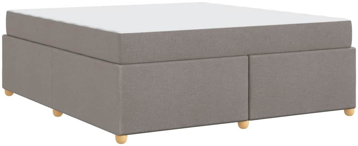 vidaXL Bettrahmen mit Matratze Taupe 180 x 200 cm Stoff 3399374 Bild 1