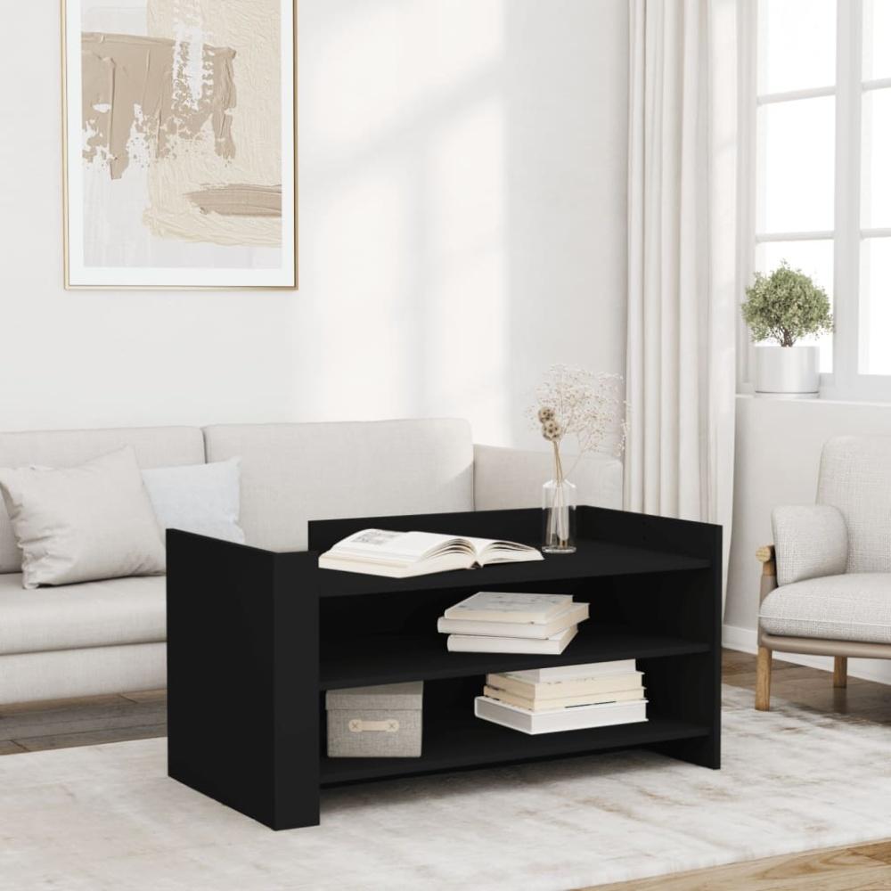 vidaXL Couchtisch Schwarz 100x50x50 cm Holzwerkstoff 848347 Bild 1