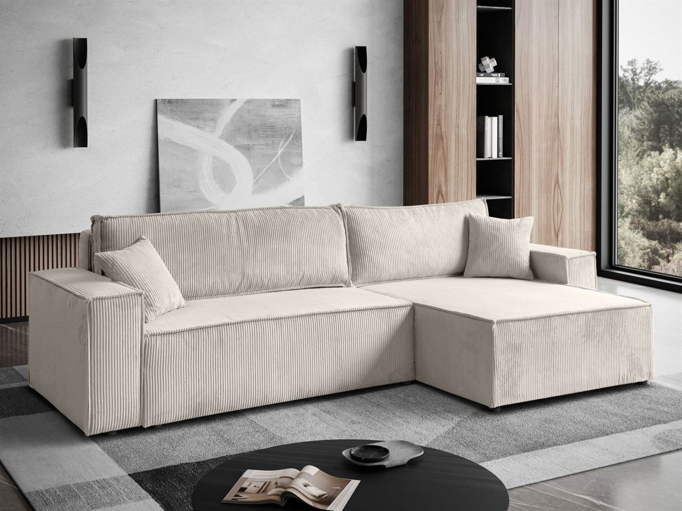 Lookway Ecksofa CARLO L-Form mit Lieferung bis in die Wohnung, mit Bettkasten und Schlaffunktion Bild 1