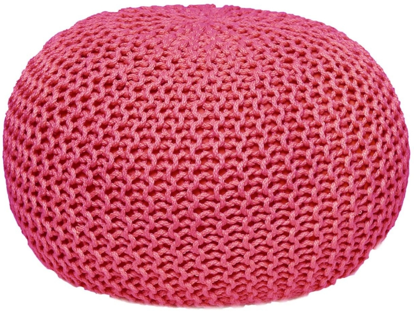 Pouf outdoor ø55cm Sitzpouf Terrasse Pool Garten pink - rosebloom Bild 1