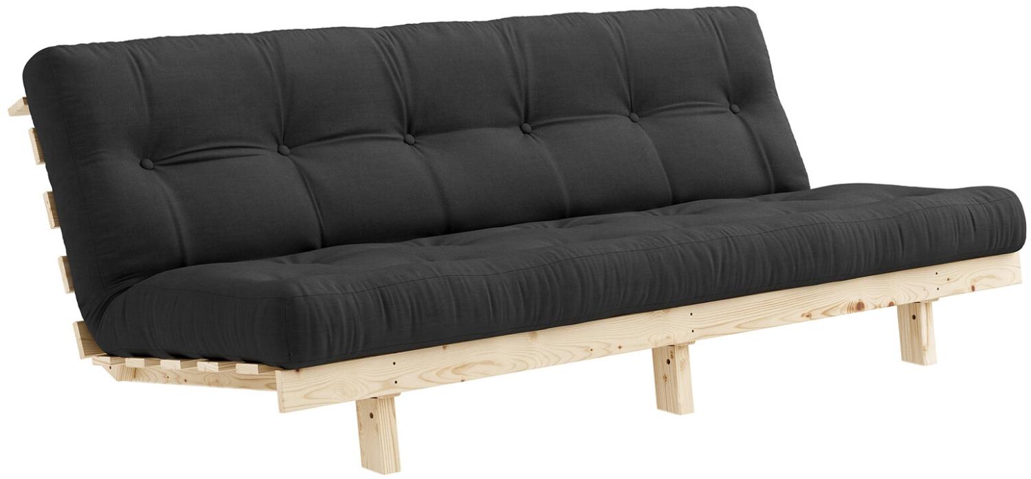 Karup Design LEAN Futonsofa Gestell Natur, Matratze Dark Grey Bild 1