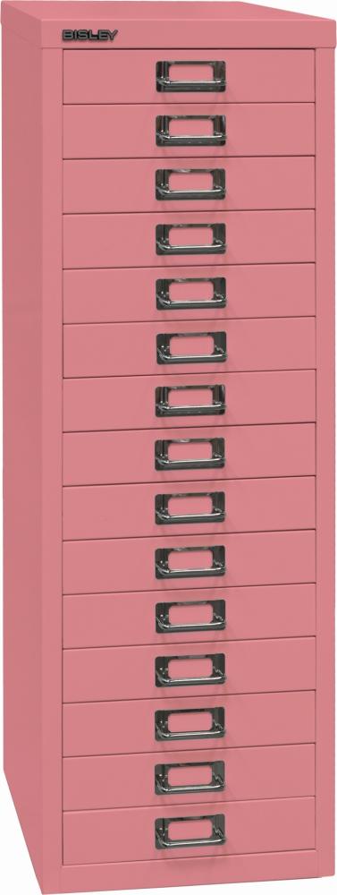 Bisley MultiDrawer™, 39er Serie, DIN A4, 15 Schubladen, Farbe pink Bild 1