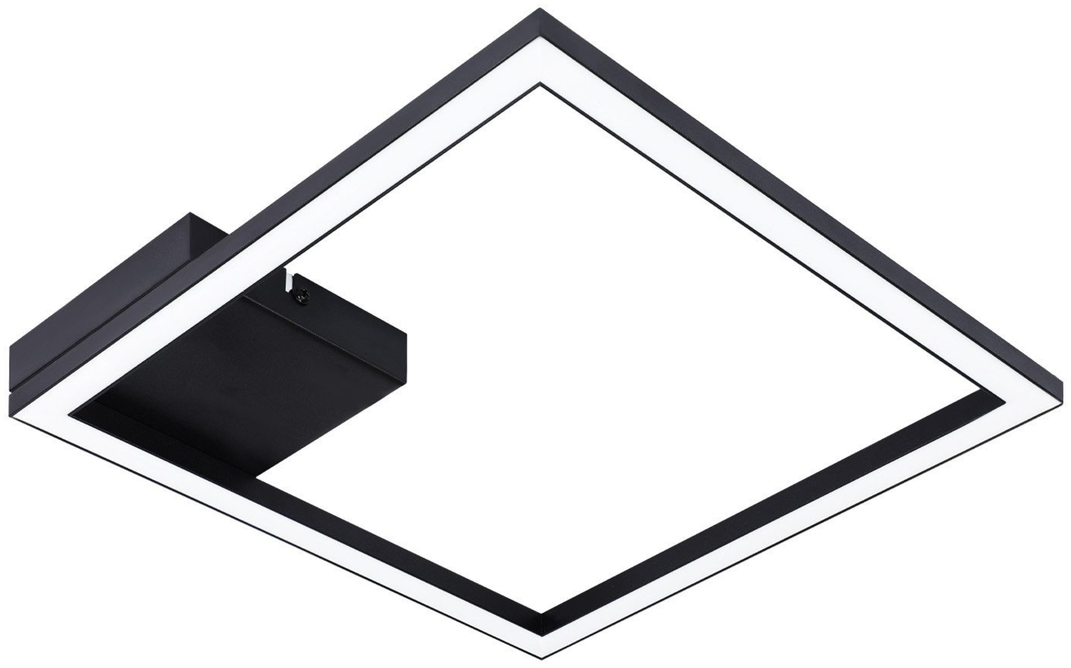 ZMH LED Deckenleuchte warmweiß moderne Flurlampe schwarz 12W 3000K Bild 1