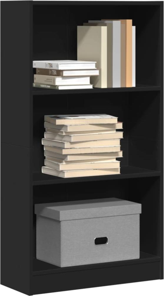 vidaXL Bücherregal Schwarz 60x24x109 cm Holzwerkstoff 857804 Bild 1