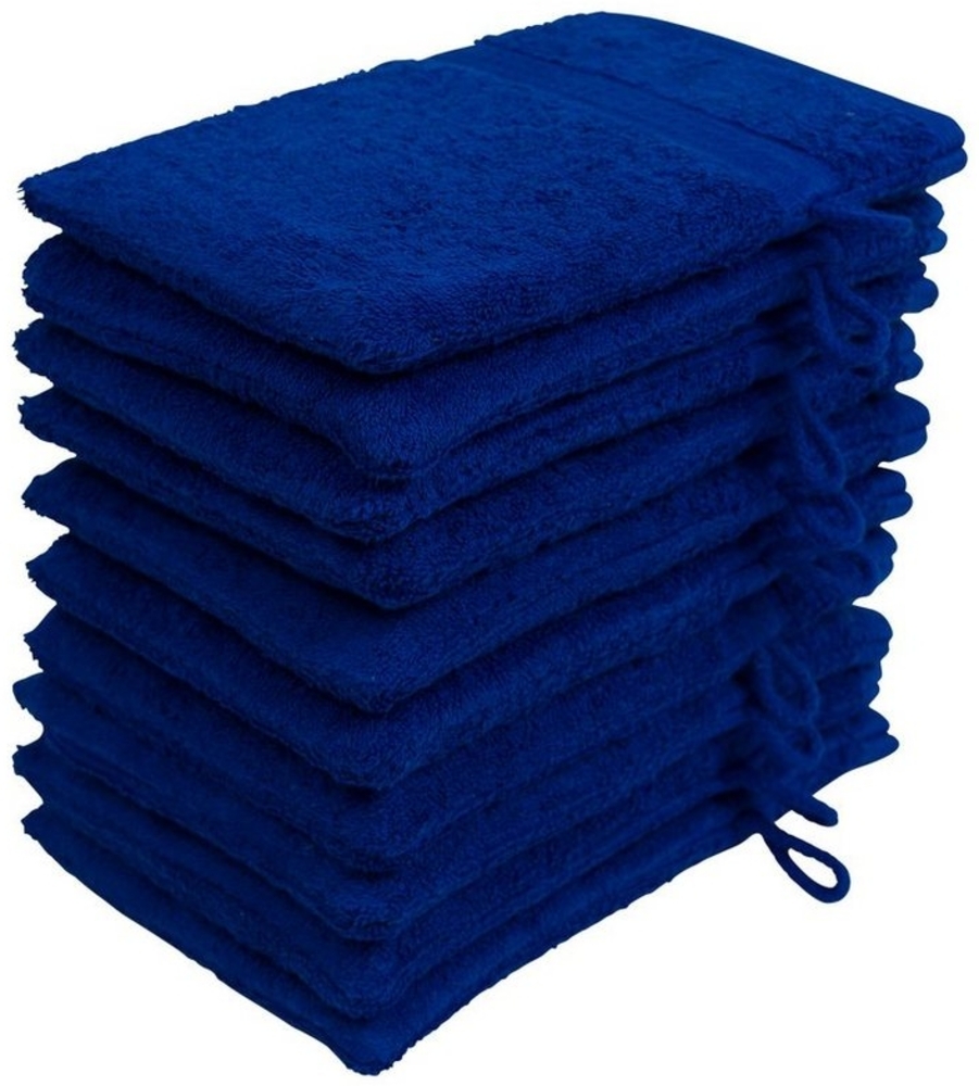 Hometex Premium Textiles Waschhandschuh in Premium Qualität 500 g/m², Feinster Frottier-Stoff 100% Baumwolle, (10er Set), weich, saugfähig, extra schwer & flauschig - TEST BILD TOP MARKE 2025 Bild 1