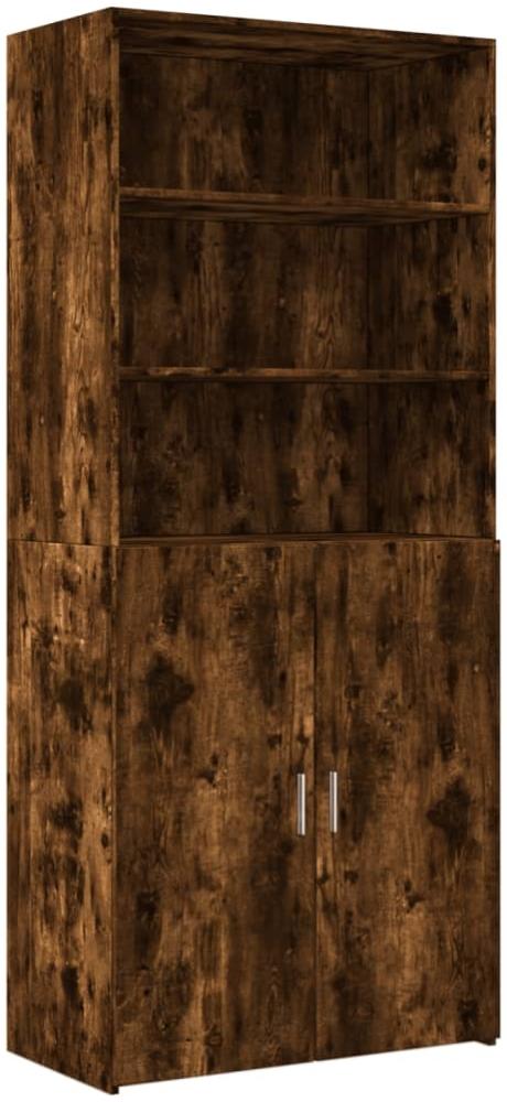 vidaXL Highboard Räuchereiche 80x42,5x185 cm Holzwerkstoff 3281382 Bild 1