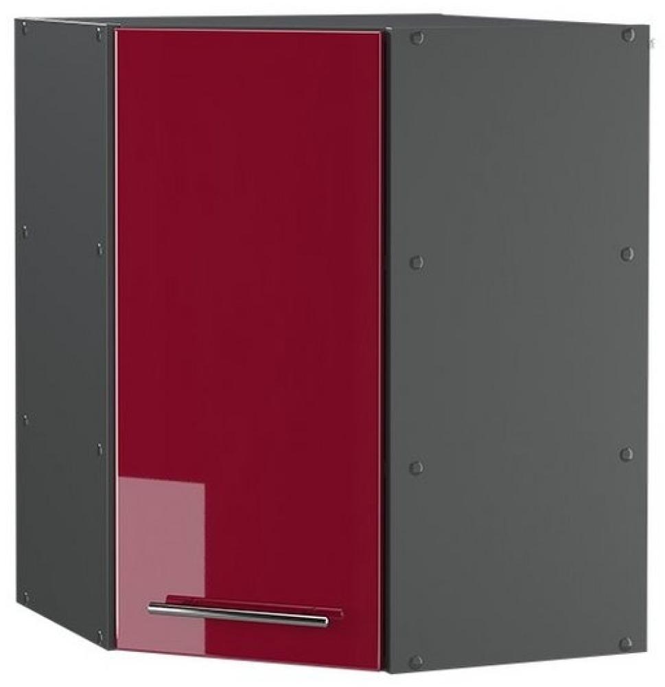 Vicco Eck Hängeschrank 57 cm Küchenschrank Hängeschrank Küchenzeile Fame-Line (Bordeaux Hochglanz) Bild 1