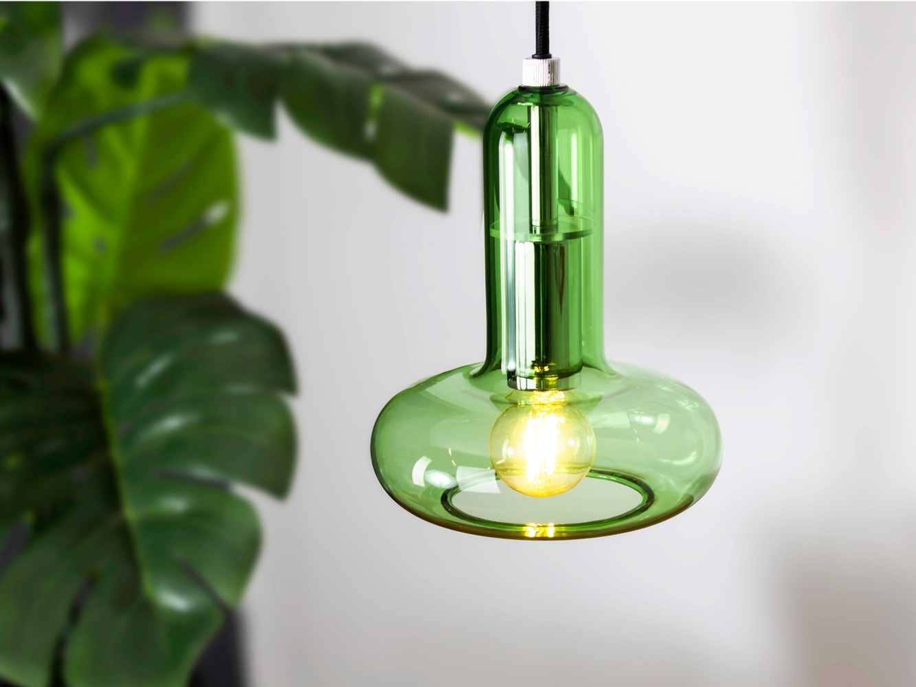 ECO Light 9470 S-1 GN Pendelleuchte PERSEUS 1-flammig grün E14 Bild 1