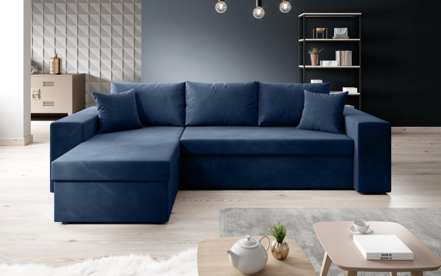 Luxusbetten24 Schlafsofa Designer Sofa Denver, mit Stauraum und Schlaffunktion Bild 1