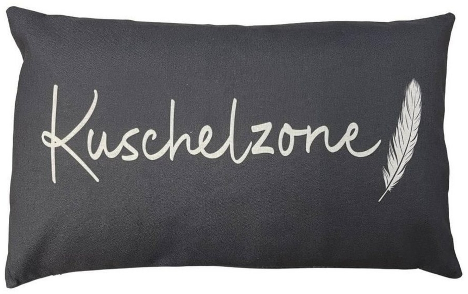 Bada Bing Dekokissen Sofakissen 30 x 50 cm Deko Kissen grau Couchkissen Spruch Zierkissen, Kissenhülle "Kuschelzone" mit Füllung Bild 1