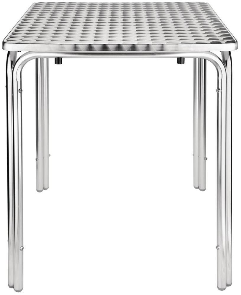 Bolero Quadratischer Bistrotisch Edelstahl 4 Beine 60Cm Bild 1