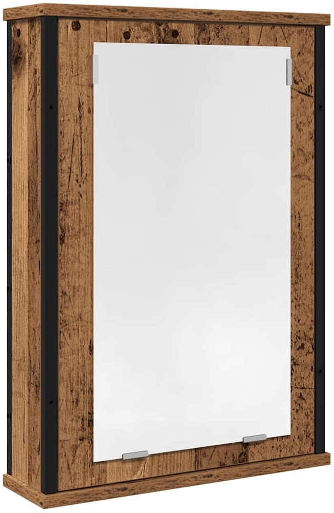vidaXL Bad-Spiegelschrank Altholz-Optik 42x12x60 cm Holzwerkstoff 862229 Bild 1
