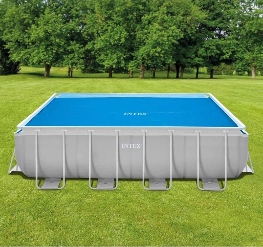 Intex Solar Poolabdeckung Blau 476x234 cm Polyethylen 3202958 Bild 1