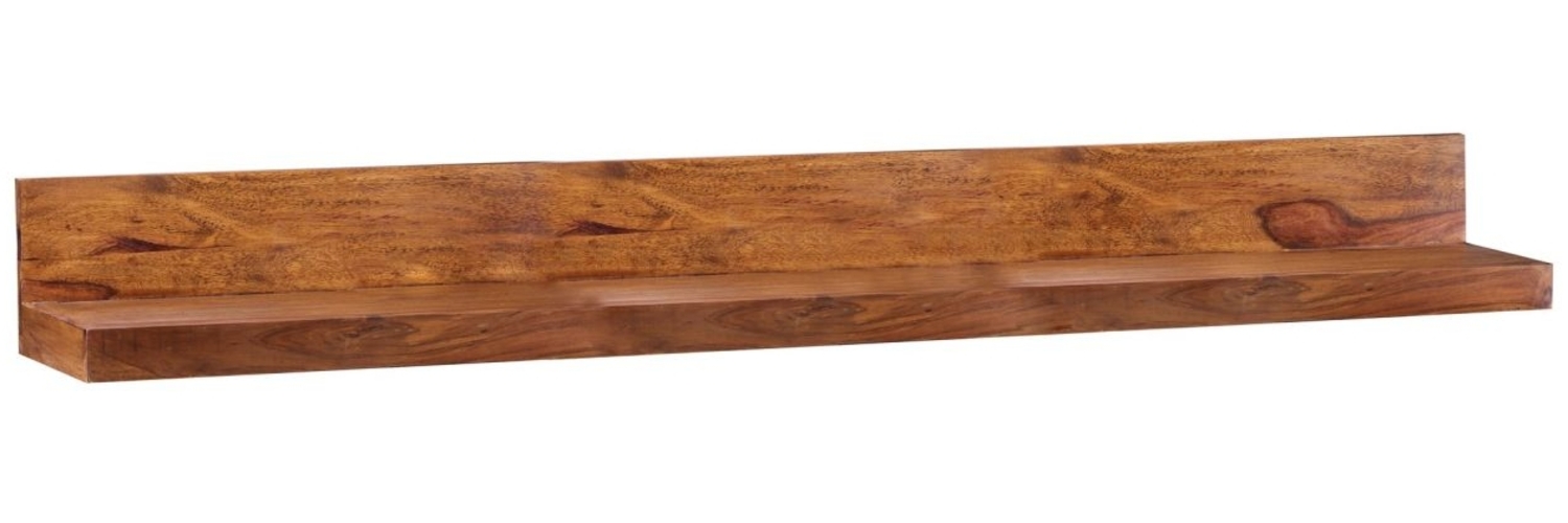 Wandregal 'Mumbai', Massivholz Sheesham, 160 cm, Holzregal im Landhausstil, Echt-Holz Bild 1