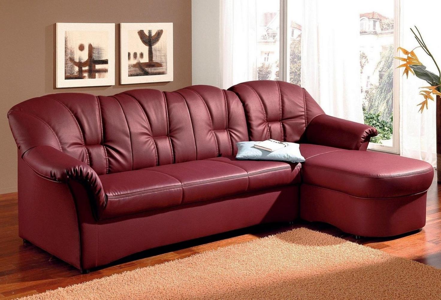 DOMO collection Ecksofa Papenburg L-Form, in großer Farbvielfalt, wahlweise mit Bettfunktion Bild 1