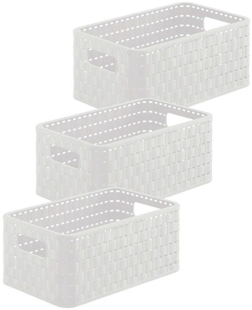 ROTHO Aufbewahrungsbox Country 3er-Set Aufbewahrungskörbe 6l in Rattan-Optik (Aufbewahrungsset, 3er-Set) Bild 1