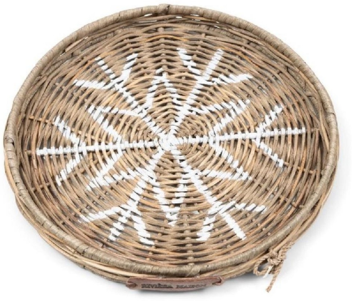 Rivièra Maison Tablett Mini-Tablett Snowflake Rustic Rattan Bild 1