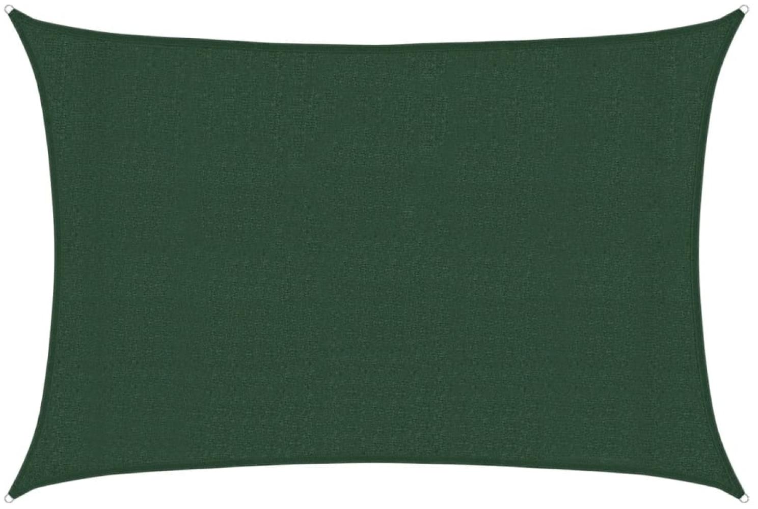 vidaXL Sonnensegel 160 g/m² Dunkelgrün 3x5 m HDPE 311459 Bild 1