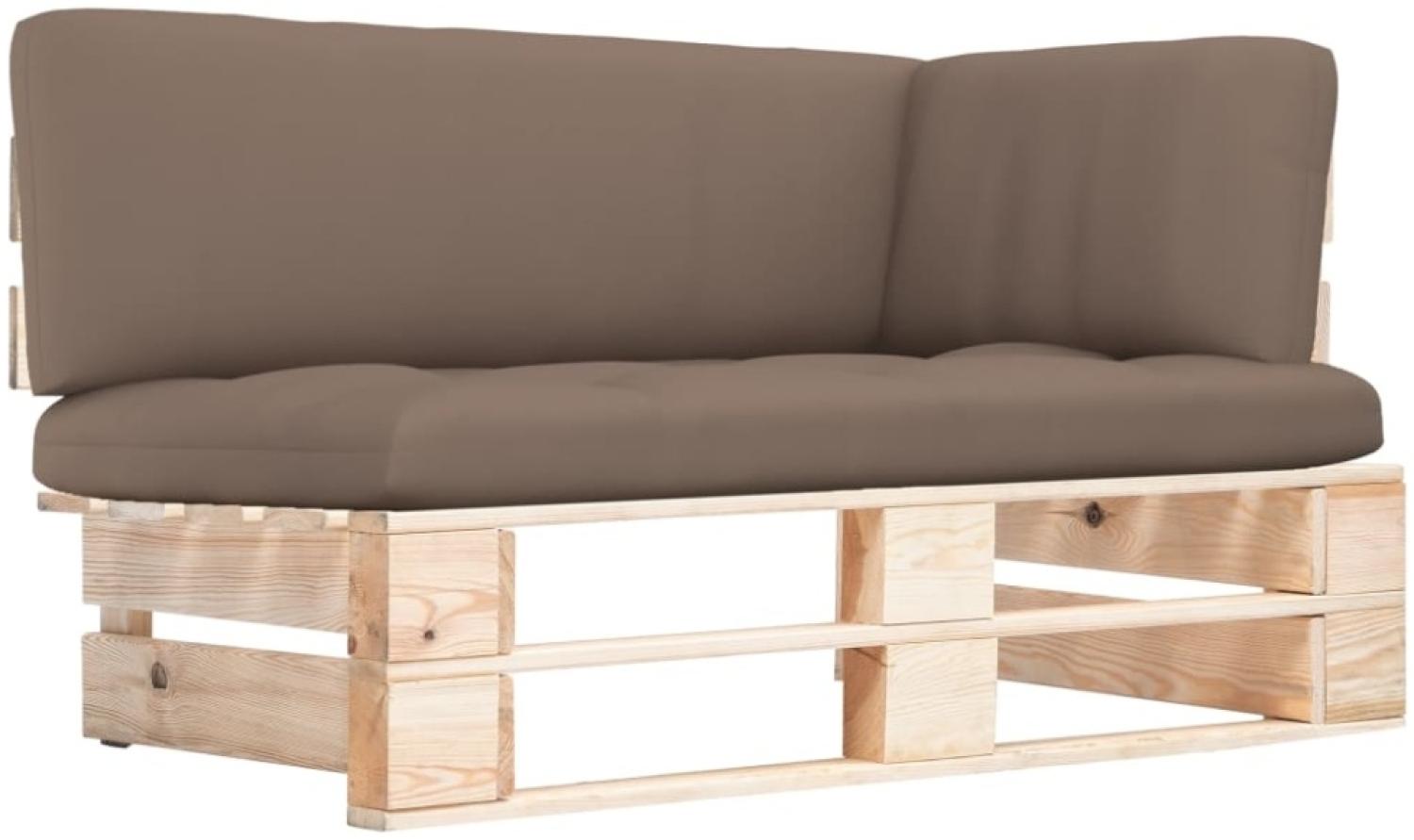 vidaXL Outdoor-Ecksofa Paletten Kiefernholz Imprägniert Bild 1