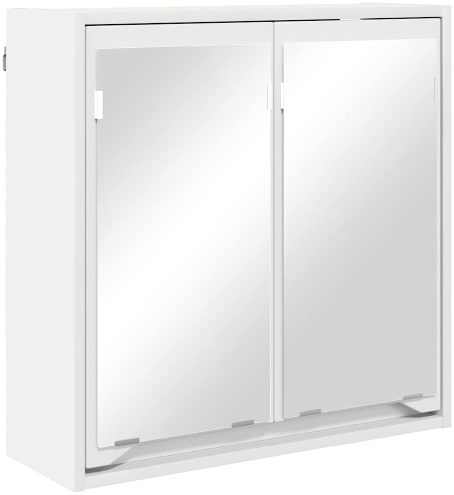 vidaXL Badezimmerspiegelschrank Weiß 60 x 20 x 60 cm Holzwerkstoff 888777 Bild 1