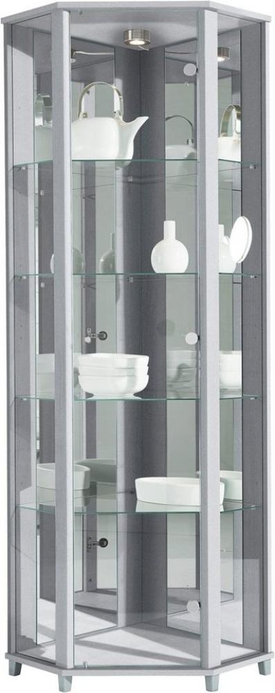 fif möbel Vitrine TRIO Eckvitrine/Glasvitrine 1x Glastür, perfekt für Sammler, Sammlervitrine Bild 1