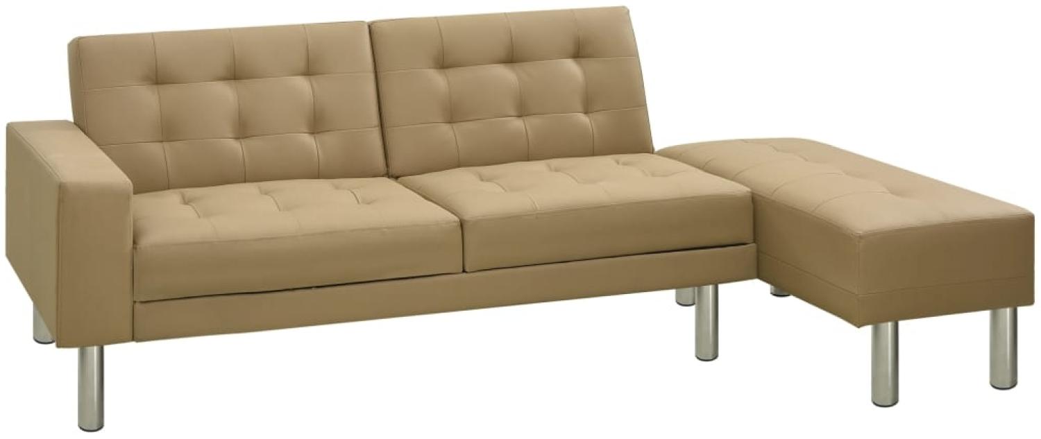 vidaXL Schlafsofa Cappuccino-Braun Kunstleder [323622] Bild 1