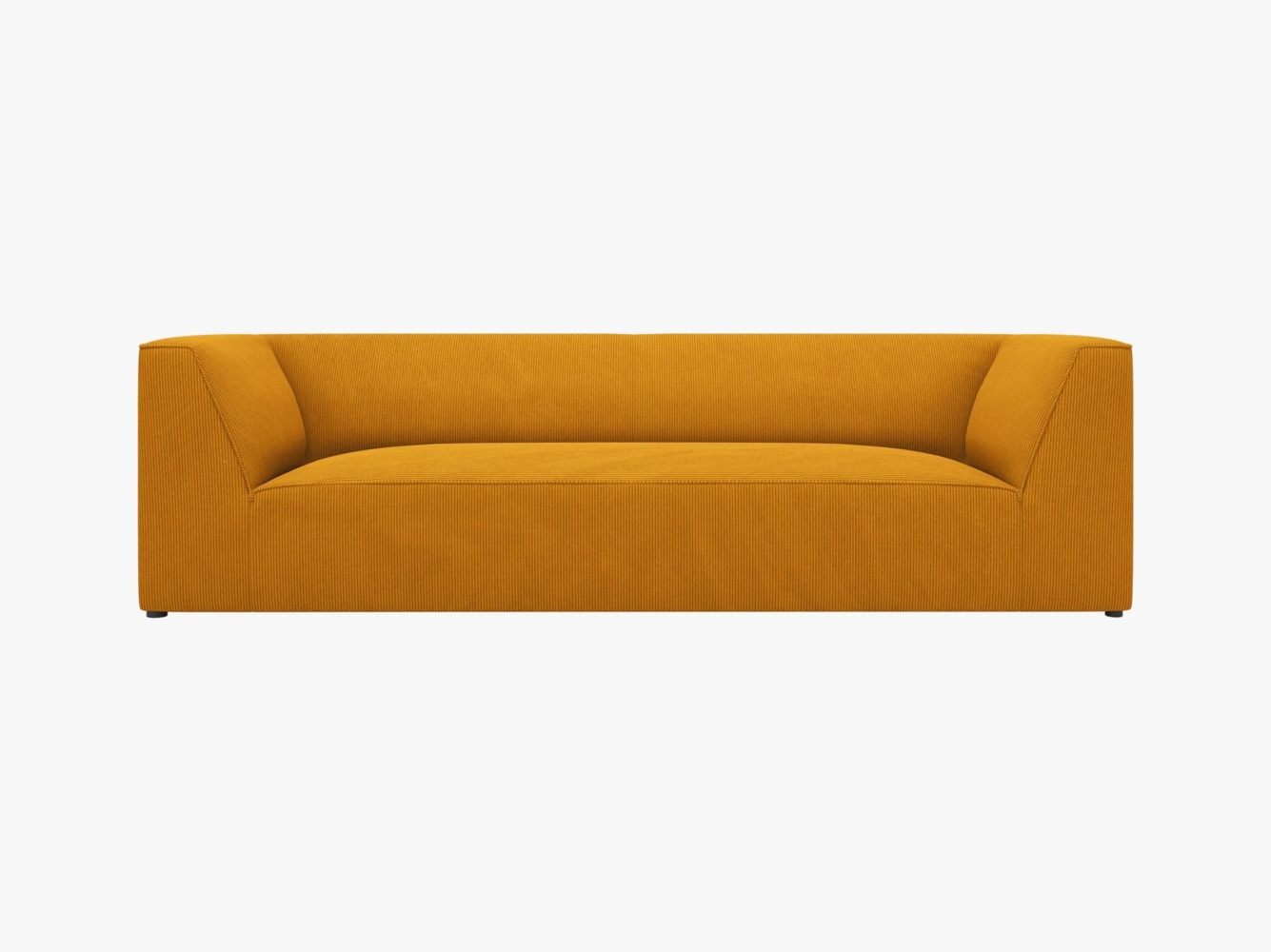 Micadoni Sofa Ruby 3-Sitzer Kord Scala Gelb Bild 1