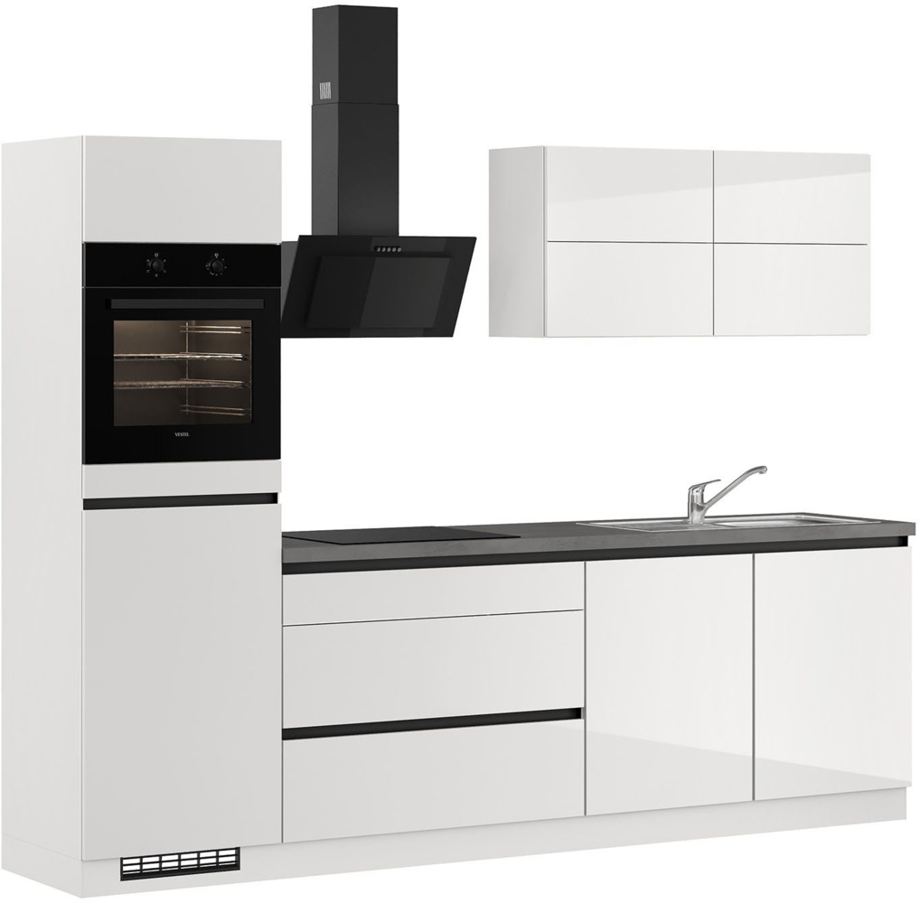IMPULS KÜCHEN Küchenzeile "Hamburg", Ausrichtung wählbar, Schubkästen mit Soft-Close, vormontiert,wahlweise mit E-Geräten, Breite 280 cm Bild 1