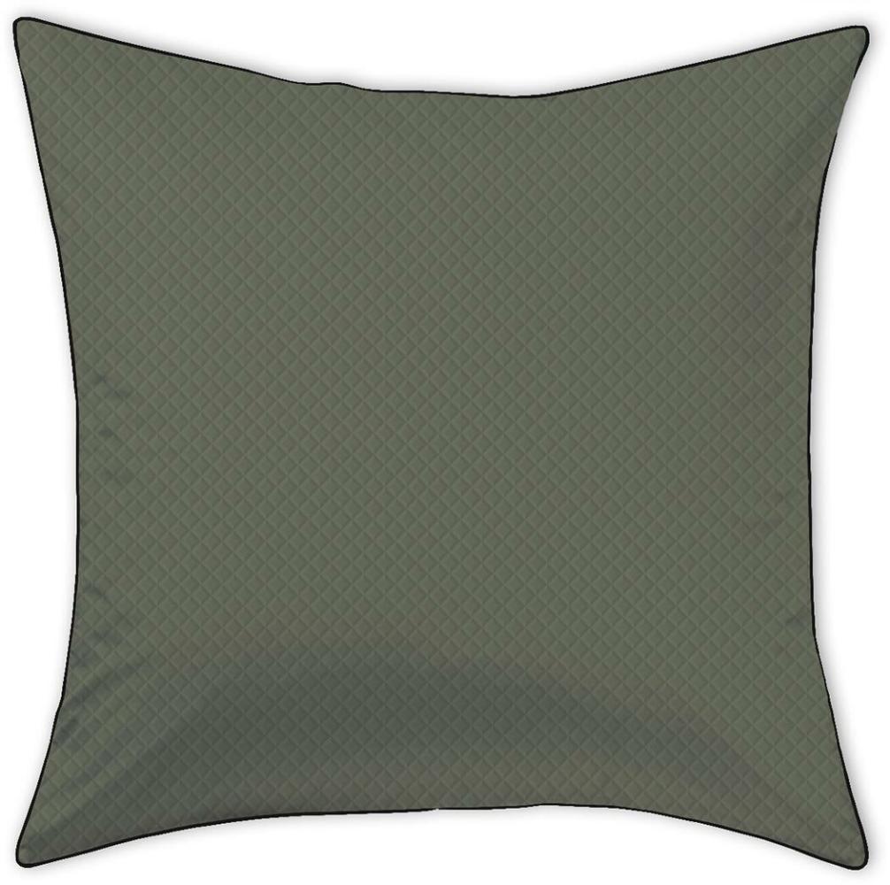 Curt Bauer Mako-Brokat-Damast Bettwäsche Arezzo | Kissenbezug einzeln 80x80 cm | olive Bild 1