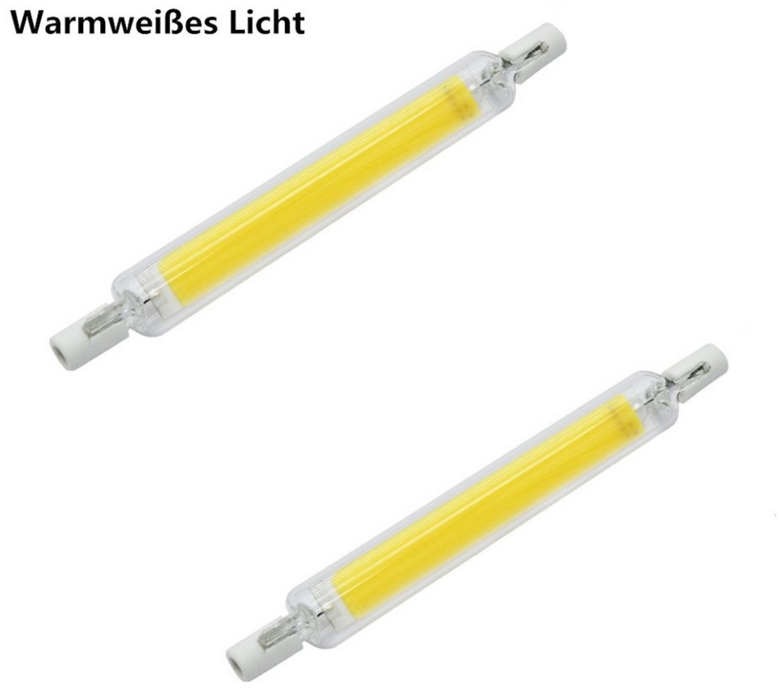 autolock LED-Leuchtmittel R7S LED Dimmbar,(2 Stück)LED 78/118mm,Warmweiß, R7s, Naturweiß, LED Stab 360° Abstrahlwinkel(10/20W) Bild 1