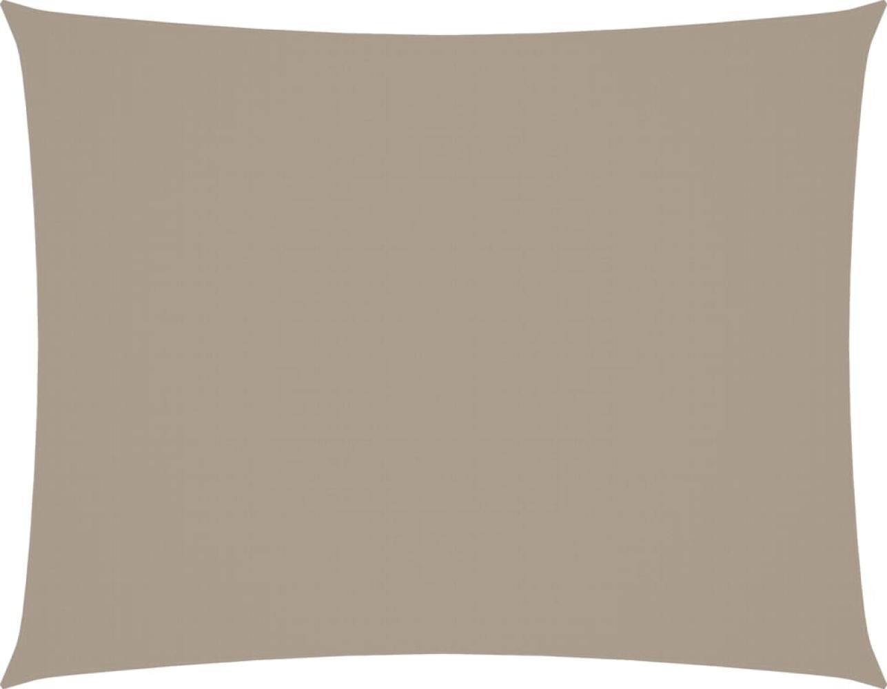 vidaXL Sonnensegel Oxford-Gewebe Rechteckig 3x4,5 m Taupe 135431 Bild 1
