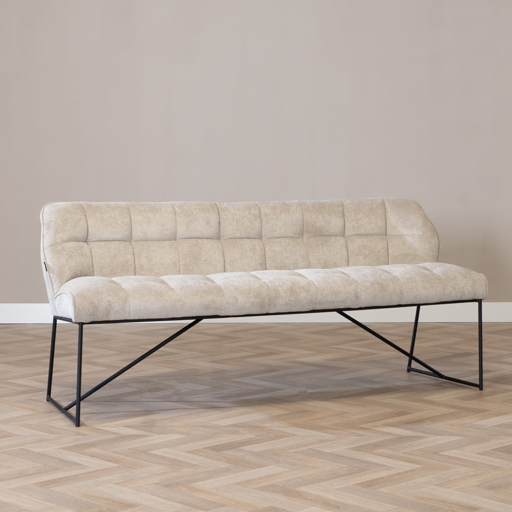 Bronx71 Esszimmerbank Stoff Jelle taupe 185 cm Bild 1